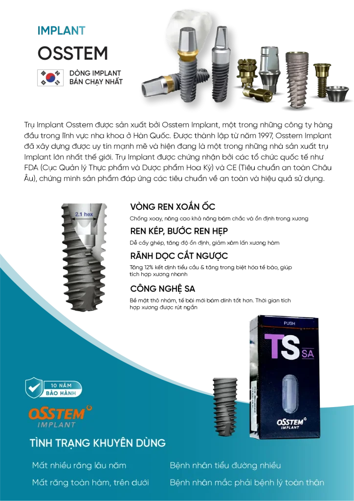 Trụ implant osstem
