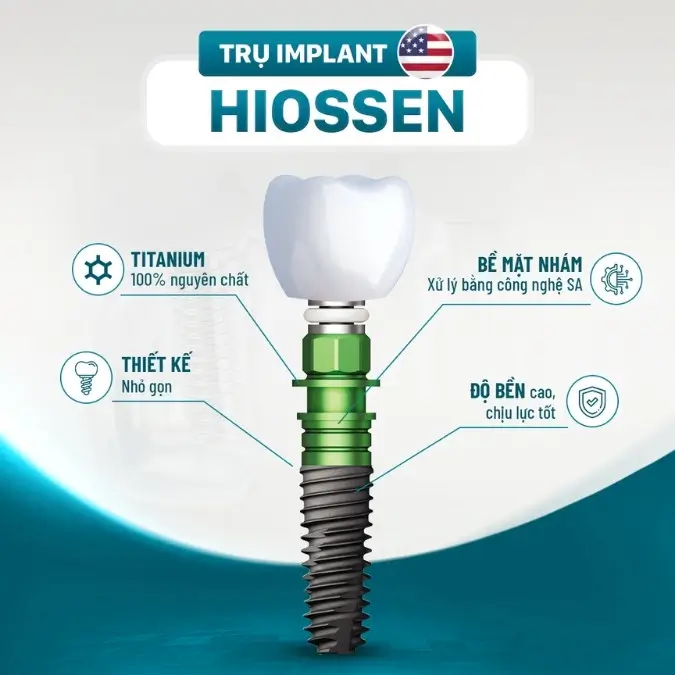 cấu tạo trụ implant hiossen cấu tạo trụ implant hiossen