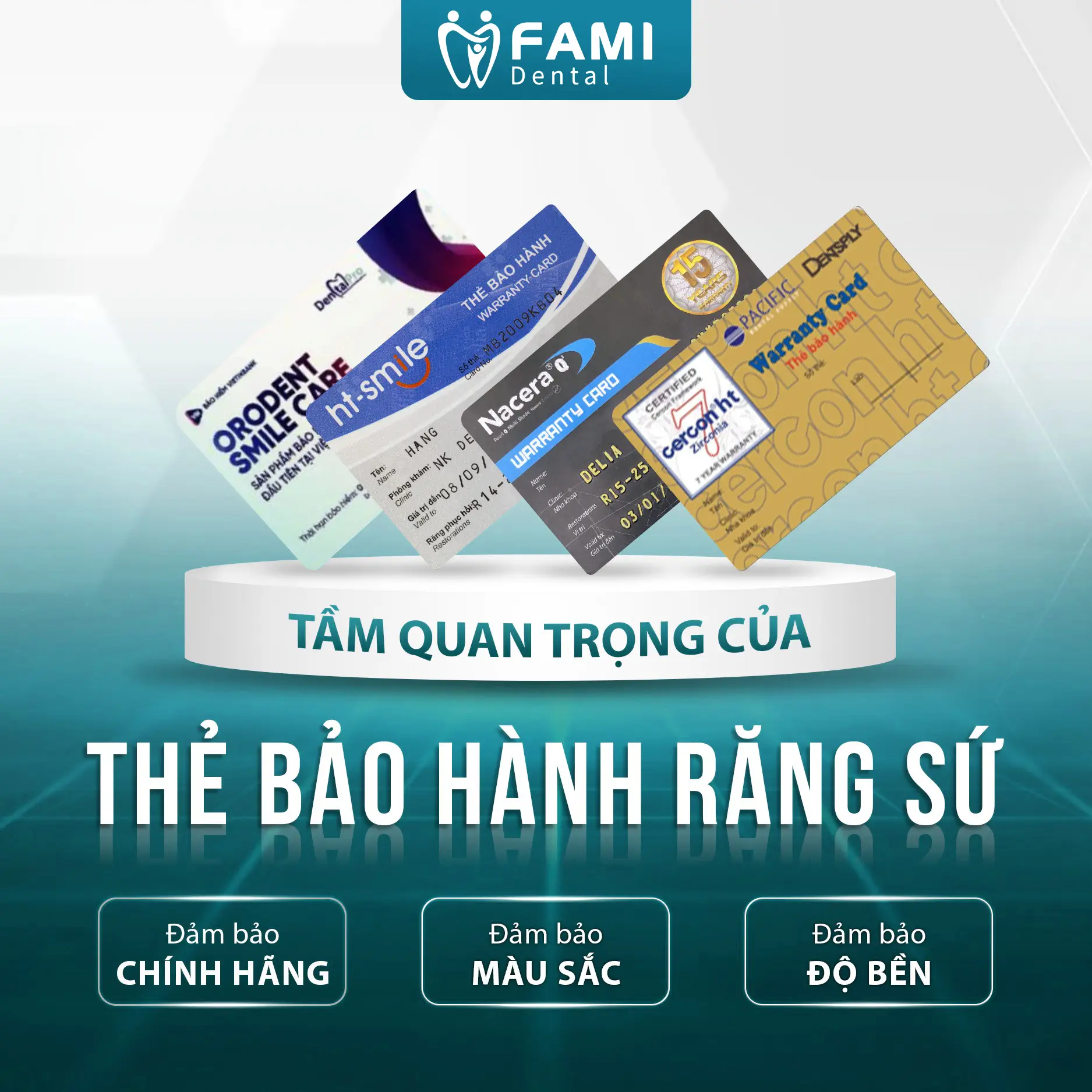 thẻ bảo hành răng sứ thẻ bảo hành răng sứ